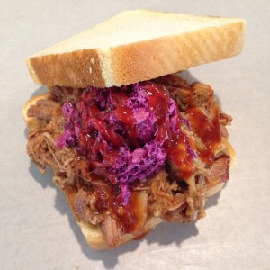 Pulled Pork with HomeMade Coleslaw on Texas Toast